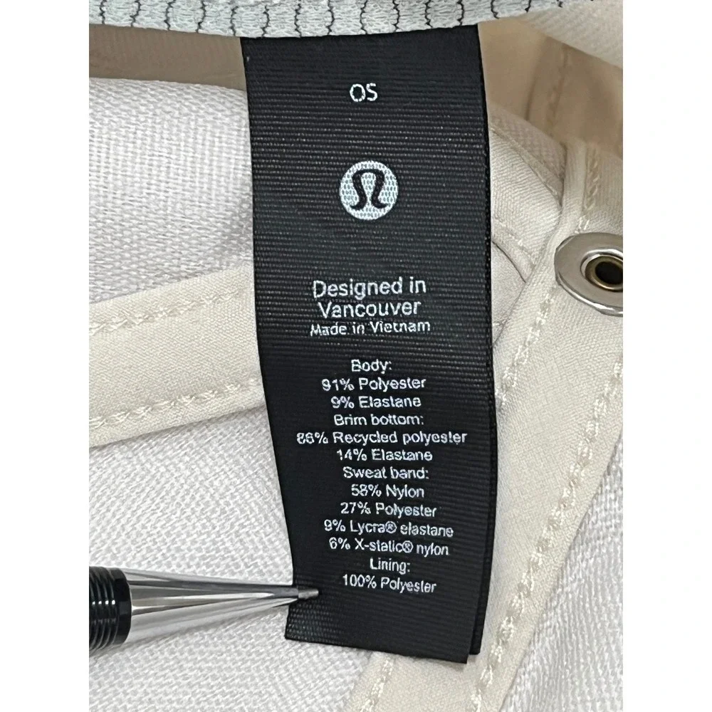 Lululemon Fast and Free Pony Base Runner Hat Cream Beige OS Adjustable light stn